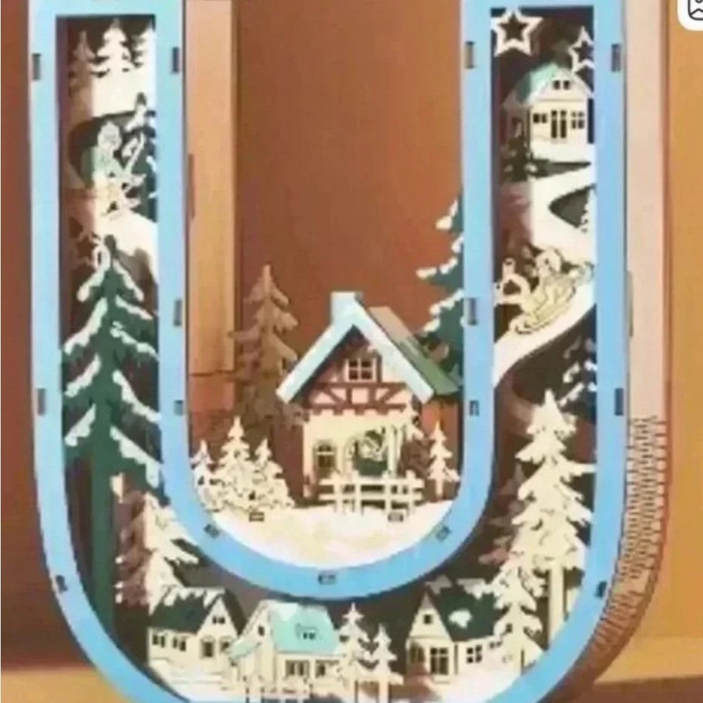 WONDERLAND SCENE MONOGRAM U ANTHROPOLOGIE